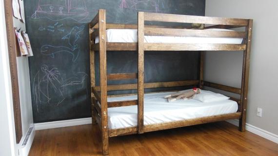 Ana white bunk bed deals twin over twin